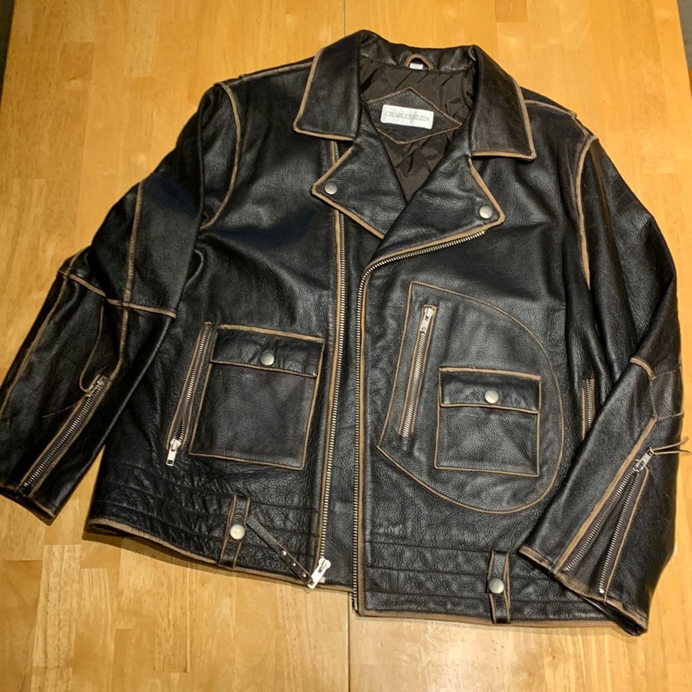 Vintage Charles Klein Motorcycle Jacket XL